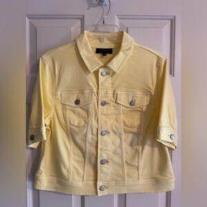 Talbots Yellow Denim Jean Jacket - Size Med. Worn once -  Great Condition! 💛